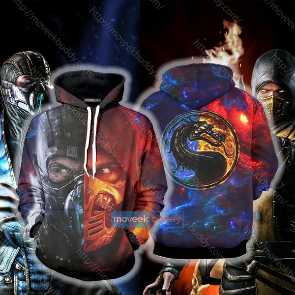 Mortal Kombat Scorpion And Subzero 3D T-shirt Hoodie