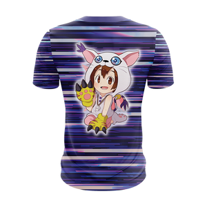 Digimon Tailmon New Look Unisex 3D T-shirt   