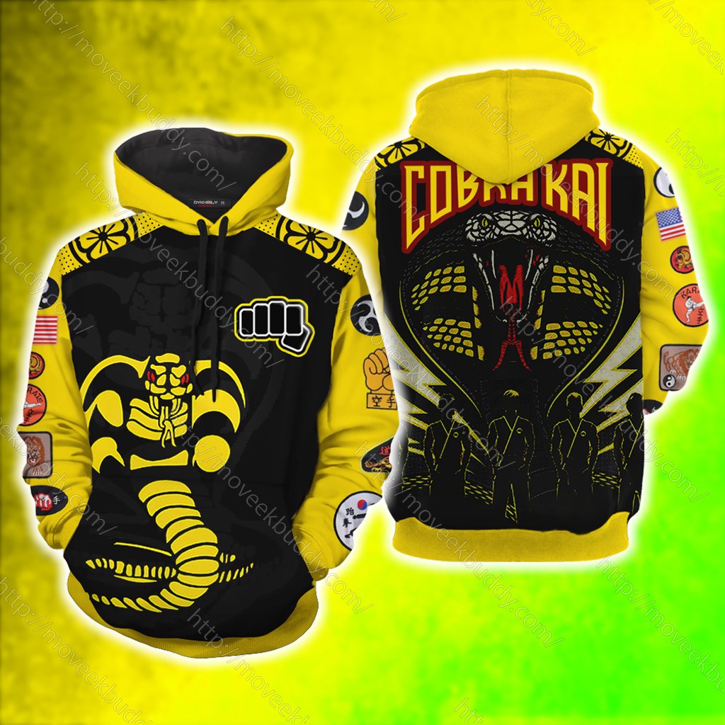 The Karate Kid Cobra Kai 3D Hoodie Hoodie Version 1 S