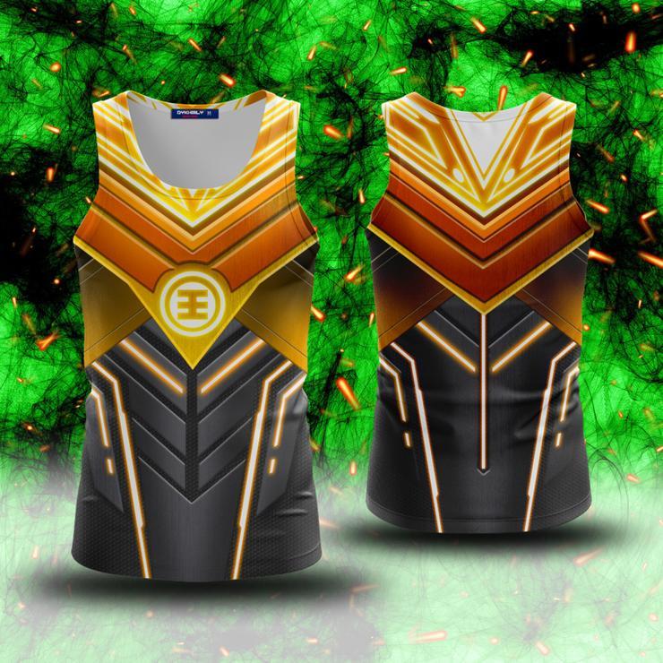 Power Ranger ZEO Cosplay 3D Tank Top Black Ranger