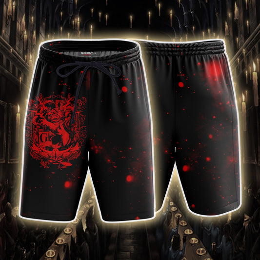 The Gryffindor Lion Harry Potter Version Galaxy Beach Shorts S