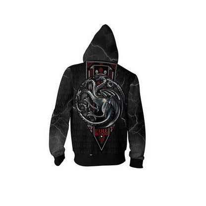 House Targaryen Game Of Thrones New Look Zip Up Hoodie