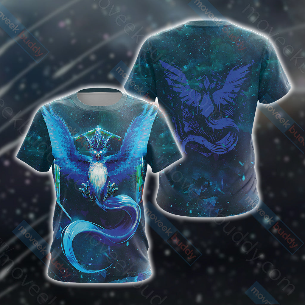 Pokemon Go -  Team Mystic New Unisex 3D T-shirt S  