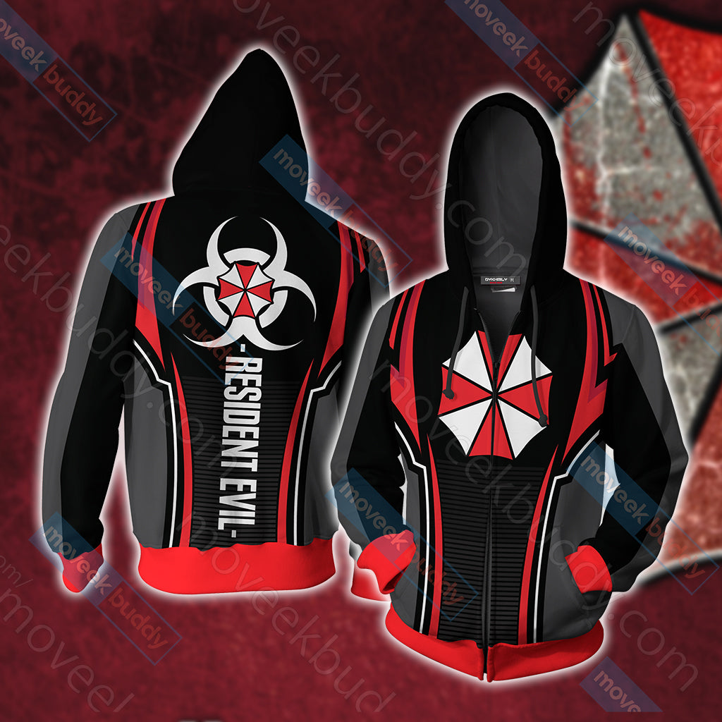 Resident Evil - Biohazard Unisex 3D T-shirt Zip Hoodie