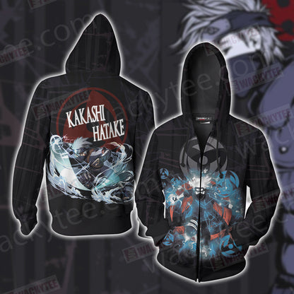 Naruto - Hatake Kakashi New Unisex 3D T-shirt Zip Hoodie