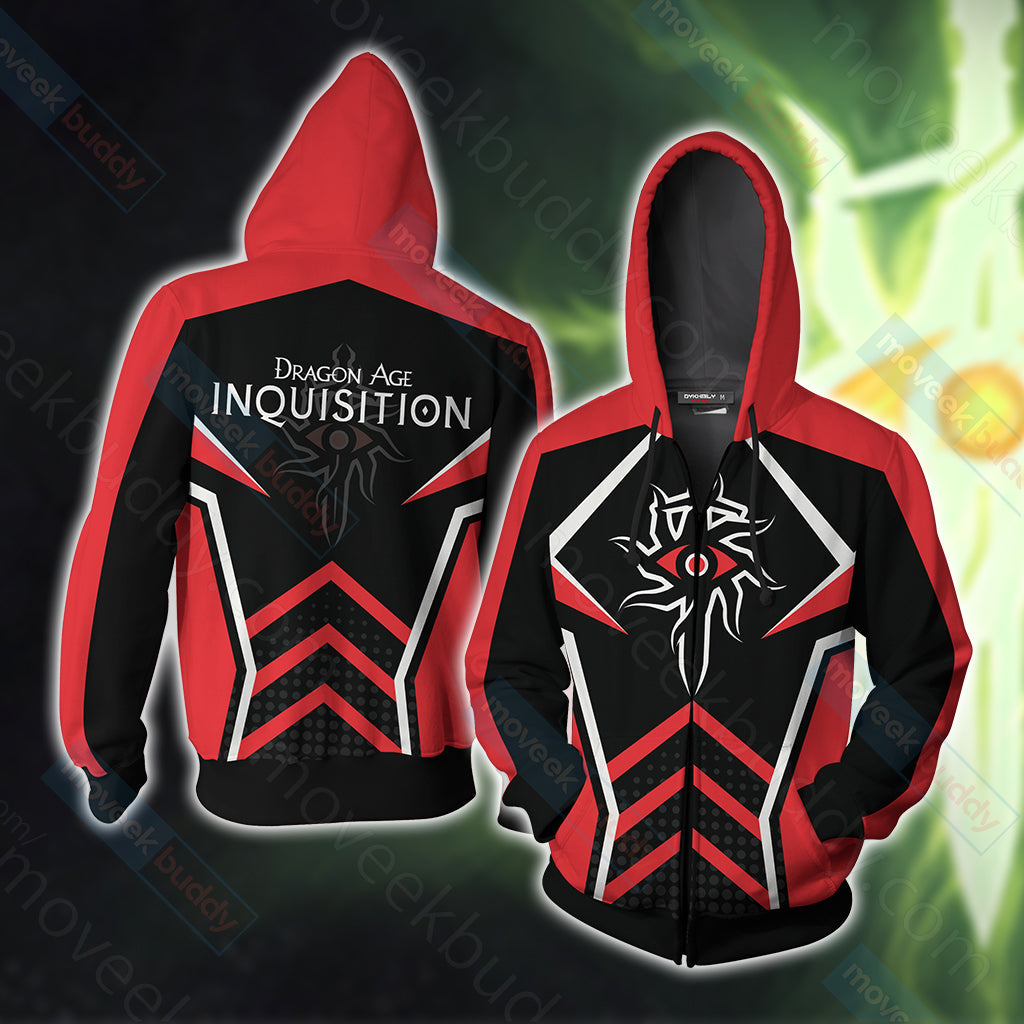 Dragon Age Inquisition Unisex 3D T-shirt Zip Hoodie
