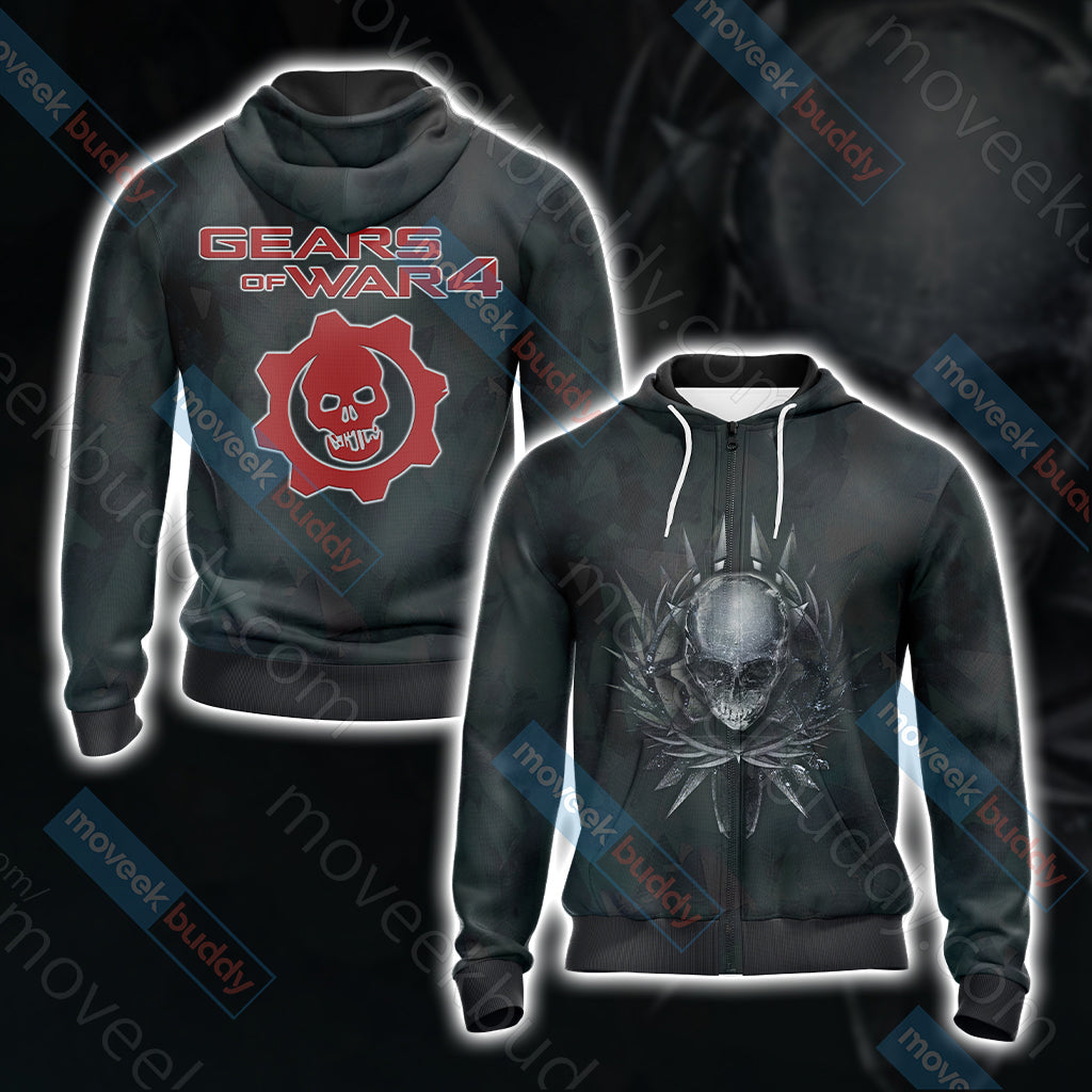 Gears Of War 4 Unisex 3D T-shirt Zip Hoodie