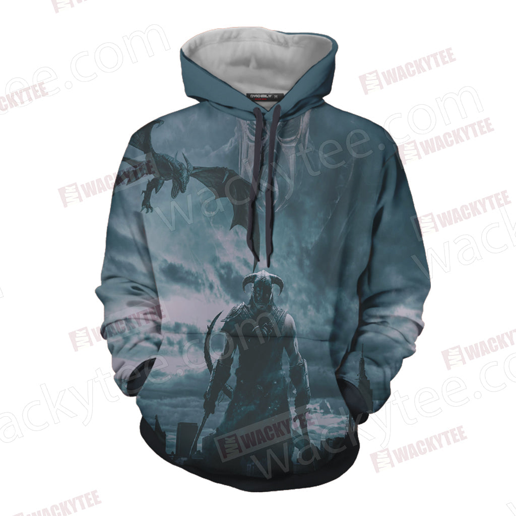 The Elder Scrolls V: Skyrim-Dovahkiin Unisex 3D T-shirt