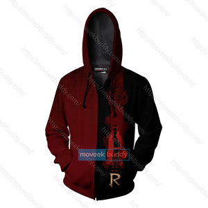 RWBY Ruby The Reaper Zip Up Hoodie   