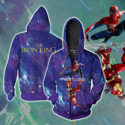 The Iron King Unisex 3D T-shirt Zip Hoodie