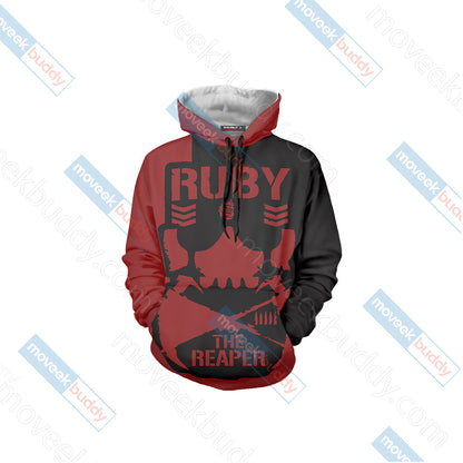 RWBY Ruby The Reaper 3D Hoodie