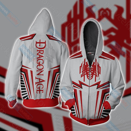 Dragon Age - Amell Family Crest Unisex 3D T-shirt Zip Hoodie
