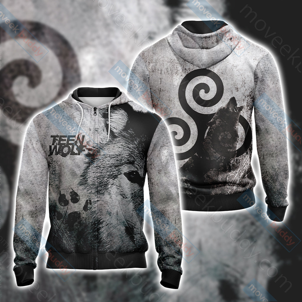 Teen Wolf Unisex 3D T-shirt Zip Hoodie