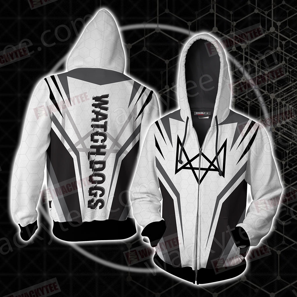 Watch Dogs Unisex 3D T-shirt Zip Hoodie