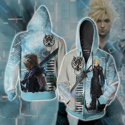Final Fantasy - Cloud T-shirt Zip Hoodie Pullover Hoodie Zip Hoodie