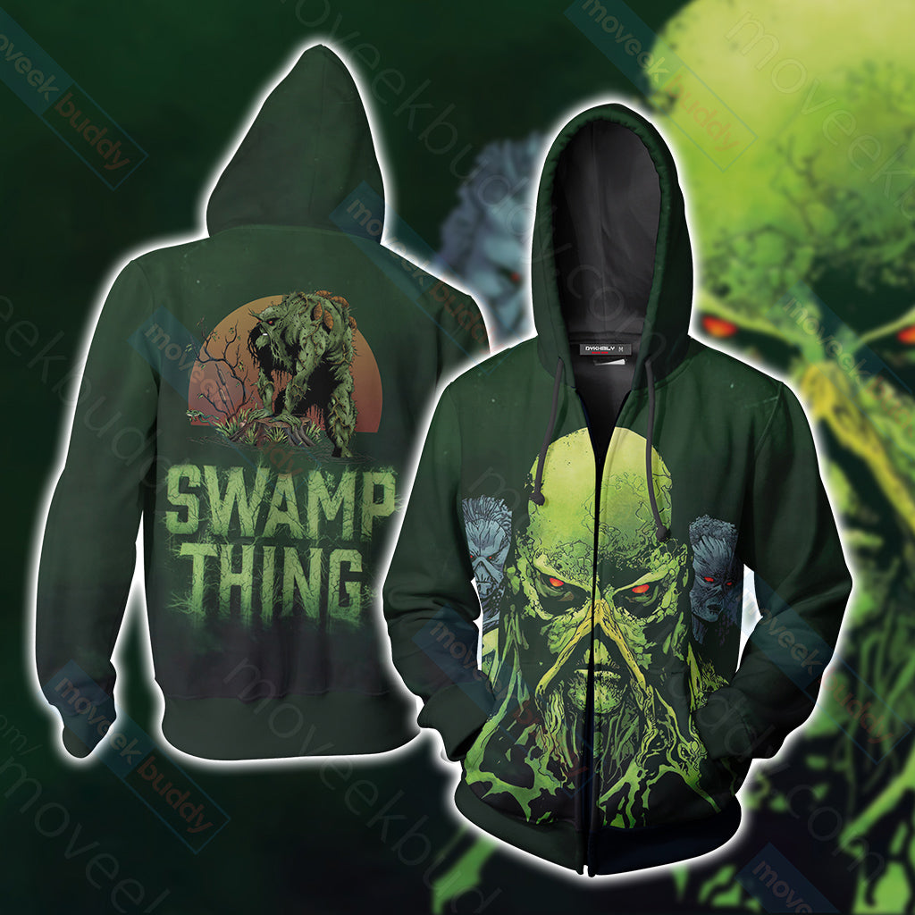 Swamp Thing Unisex 3D T-shirt Zip Hoodie