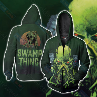 Swamp Thing Unisex 3D T-shirt Zip Hoodie