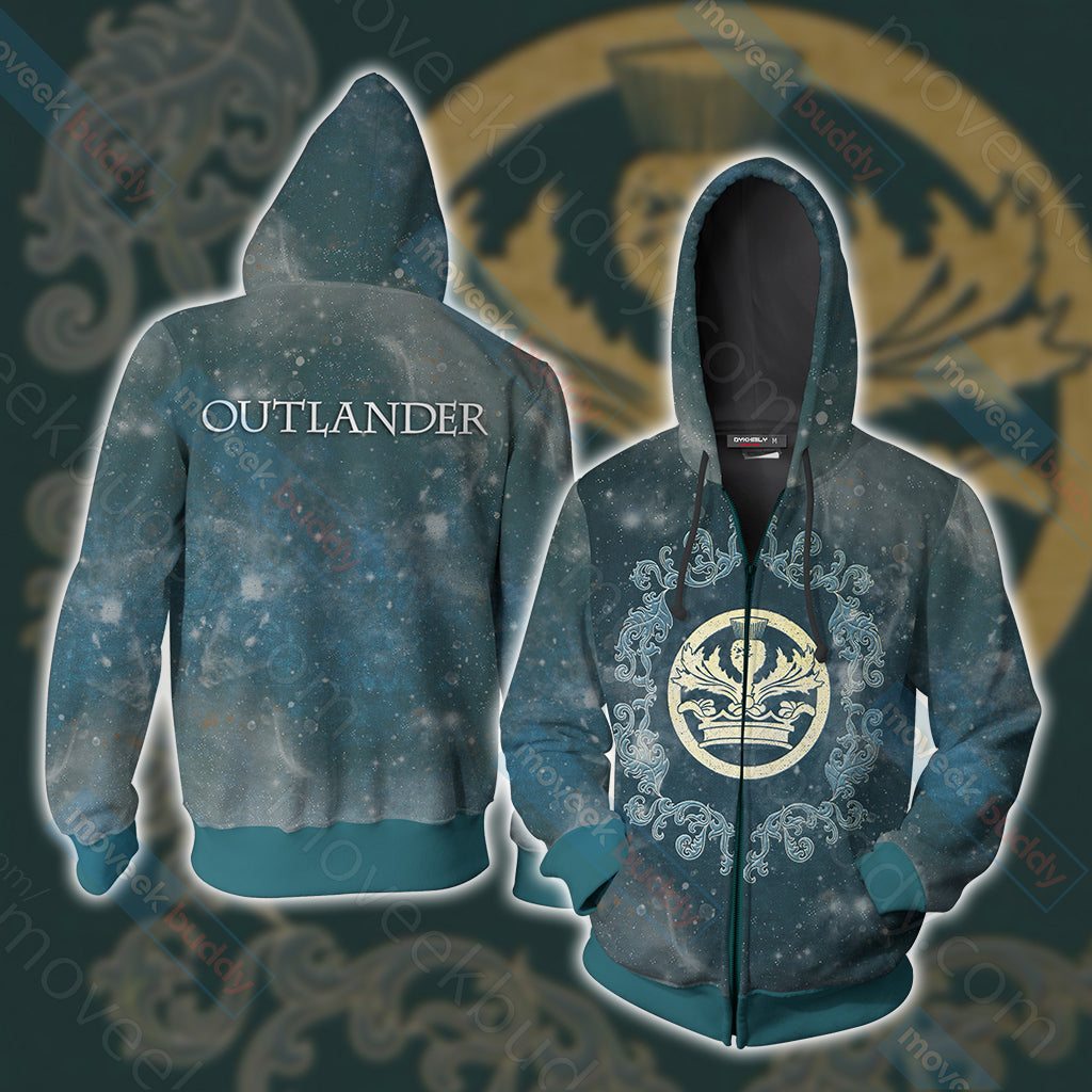 Outlander (TV series) symbol Unisex 3D T-shirt Zip Hoodie