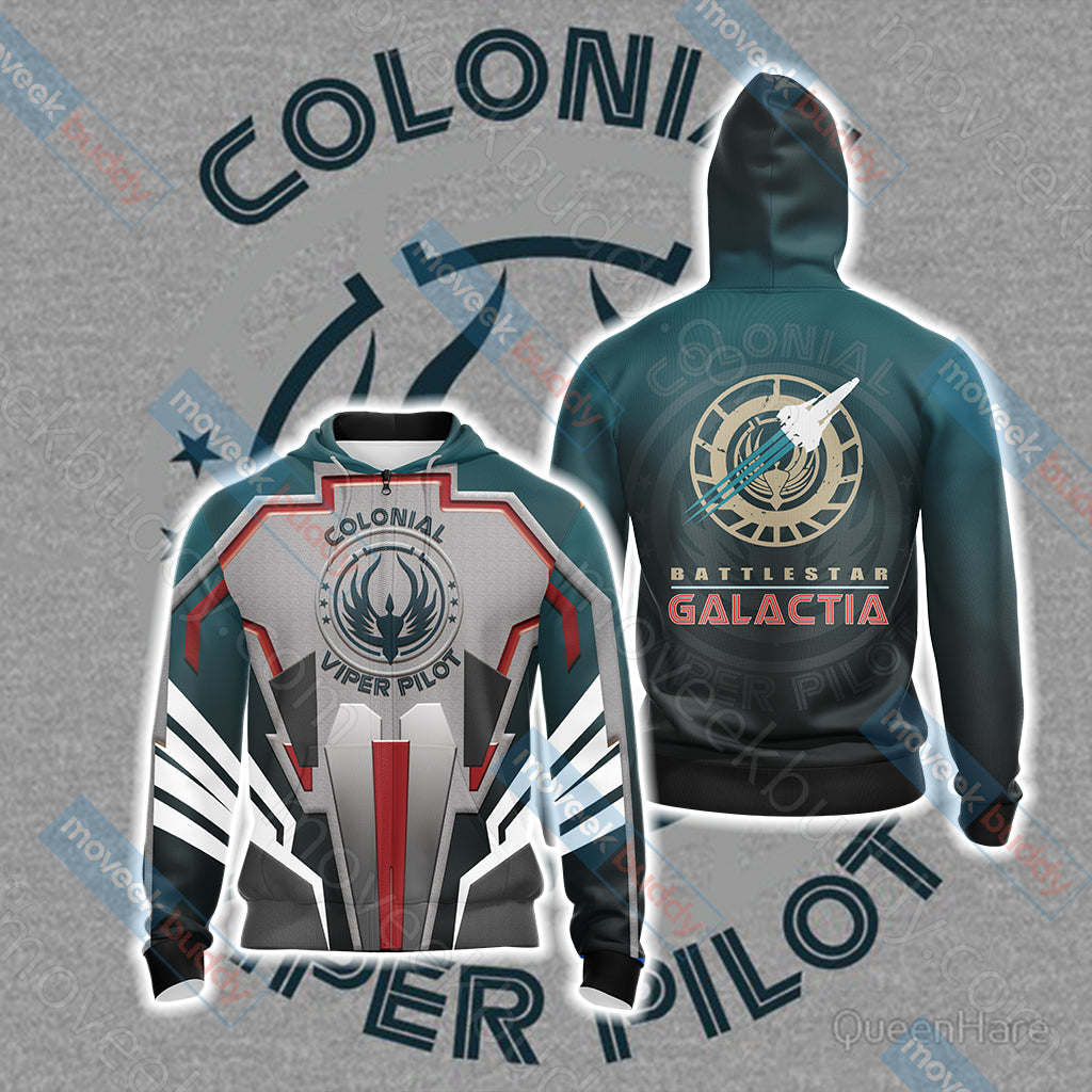 Battlestar Galactica New Unisex 3D T-shirt Zip Hoodie