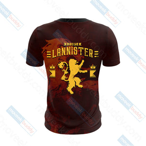 House Lannister Game Of Thrones Unisex 3D T-shirt   