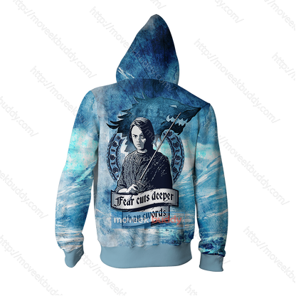 Arya Stark Game Of Thrones Zip Up Hoodie