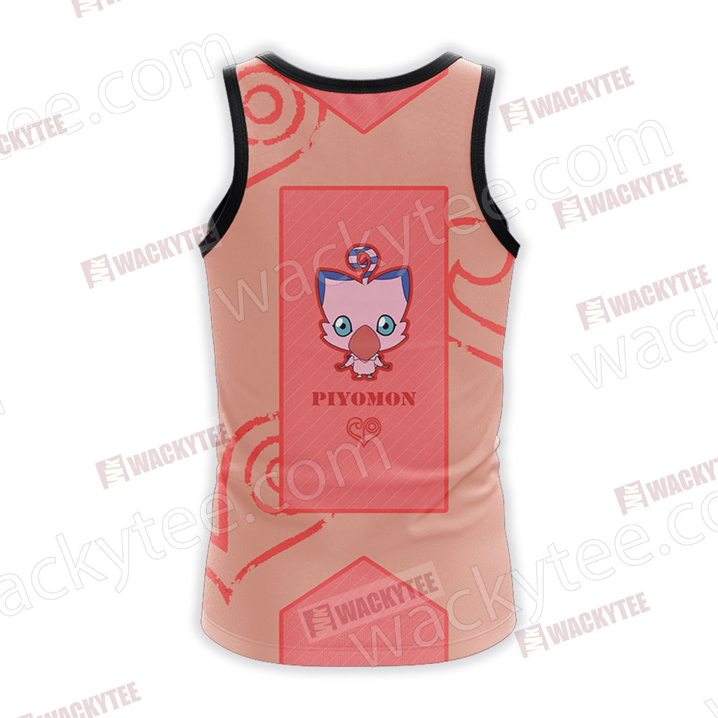 Digimon The Crest Of Love Piyomon Unisex 3D T-shirt