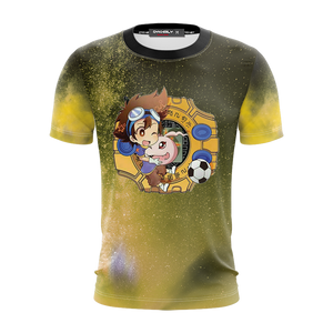 Digimon Taichi And Koromon Unisex 3D T-shirt   