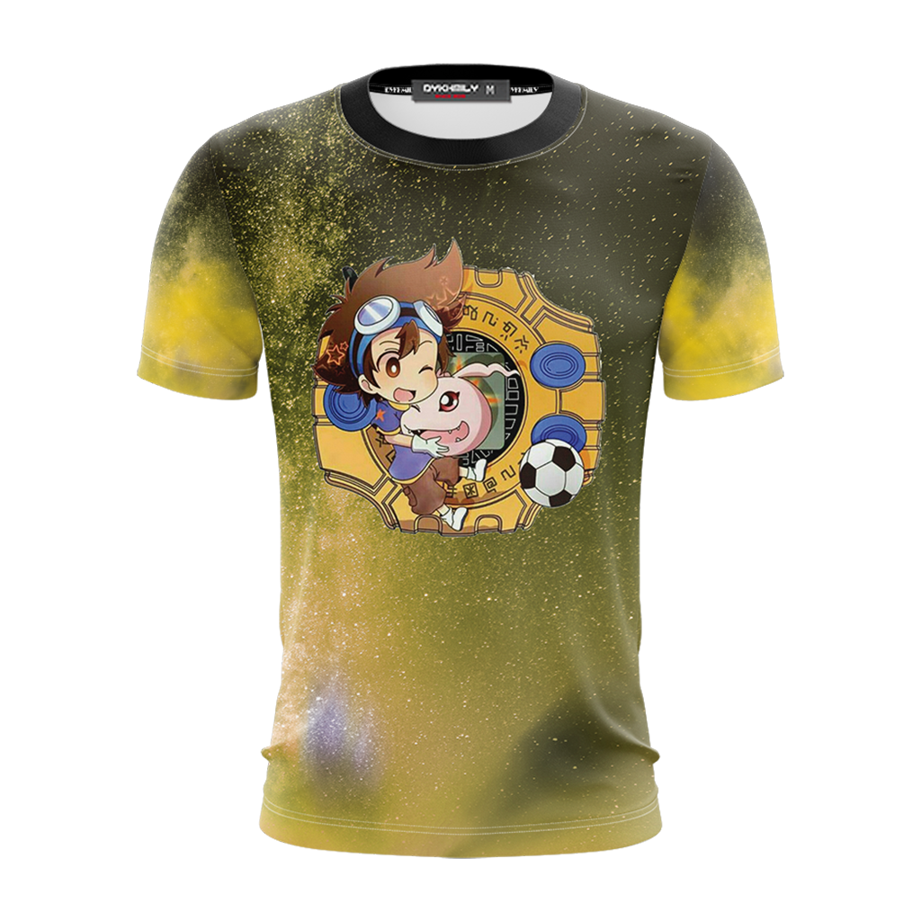 Digimon Taichi And Koromon Unisex 3D T-shirt   