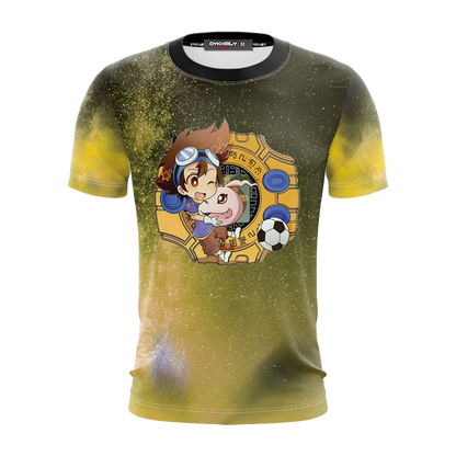 Digimon Taichi And Koromon Unisex 3D T-shirt   