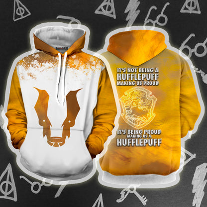 It's Being Proud Making Us A Hufflepuff Harry Potter 3D T-shirt Hoodie