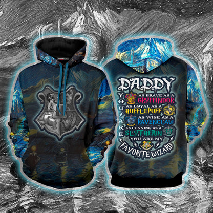 Daddy - You Are My Favorite Wizard Harry Potter Unisex 3D T-shirt Hoodie