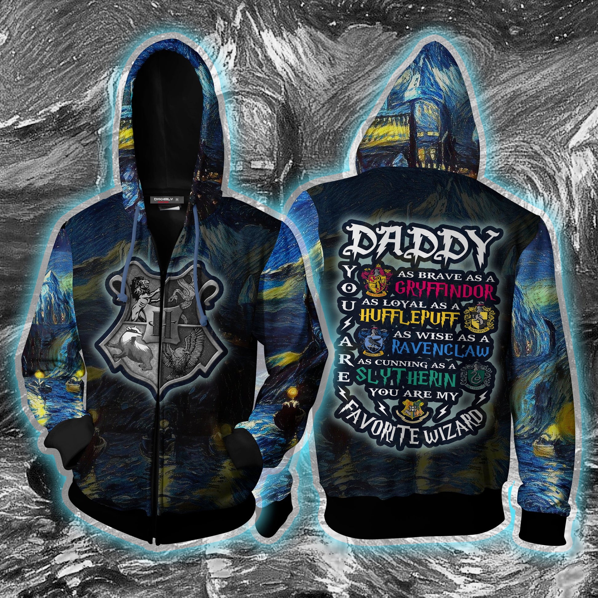 Daddy - You Are My Favorite Wizard Harry Potter Unisex 3D T-shirt Zip Hoodie