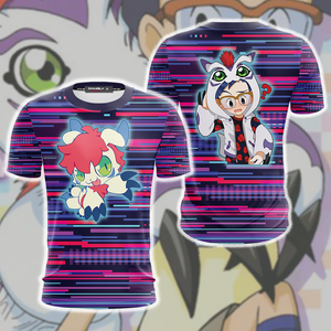 Digimon Gomamon New Look Unisex 3D T-shirt S  