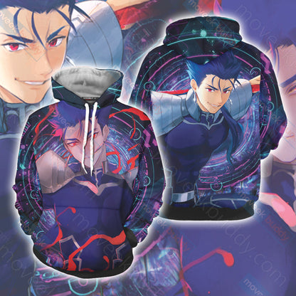 Fate/Stay Night Lancer Unisex 3D T-shirt Hoodie