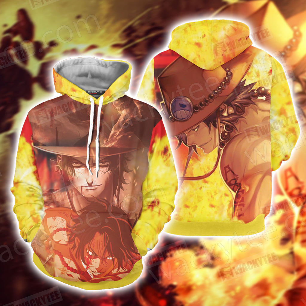 One Piece Ace Unisex 3D T-shirt Hoodie