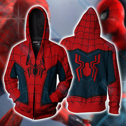 Spider-Man Suit Up Unisex 3D T-shirt Zip Hoodie