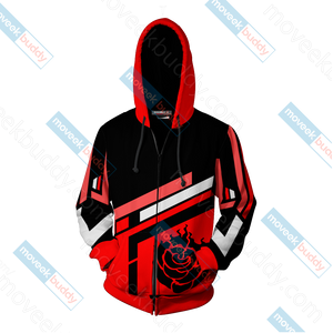 RWBY Ruby Rose New Zip Up Hoodie   