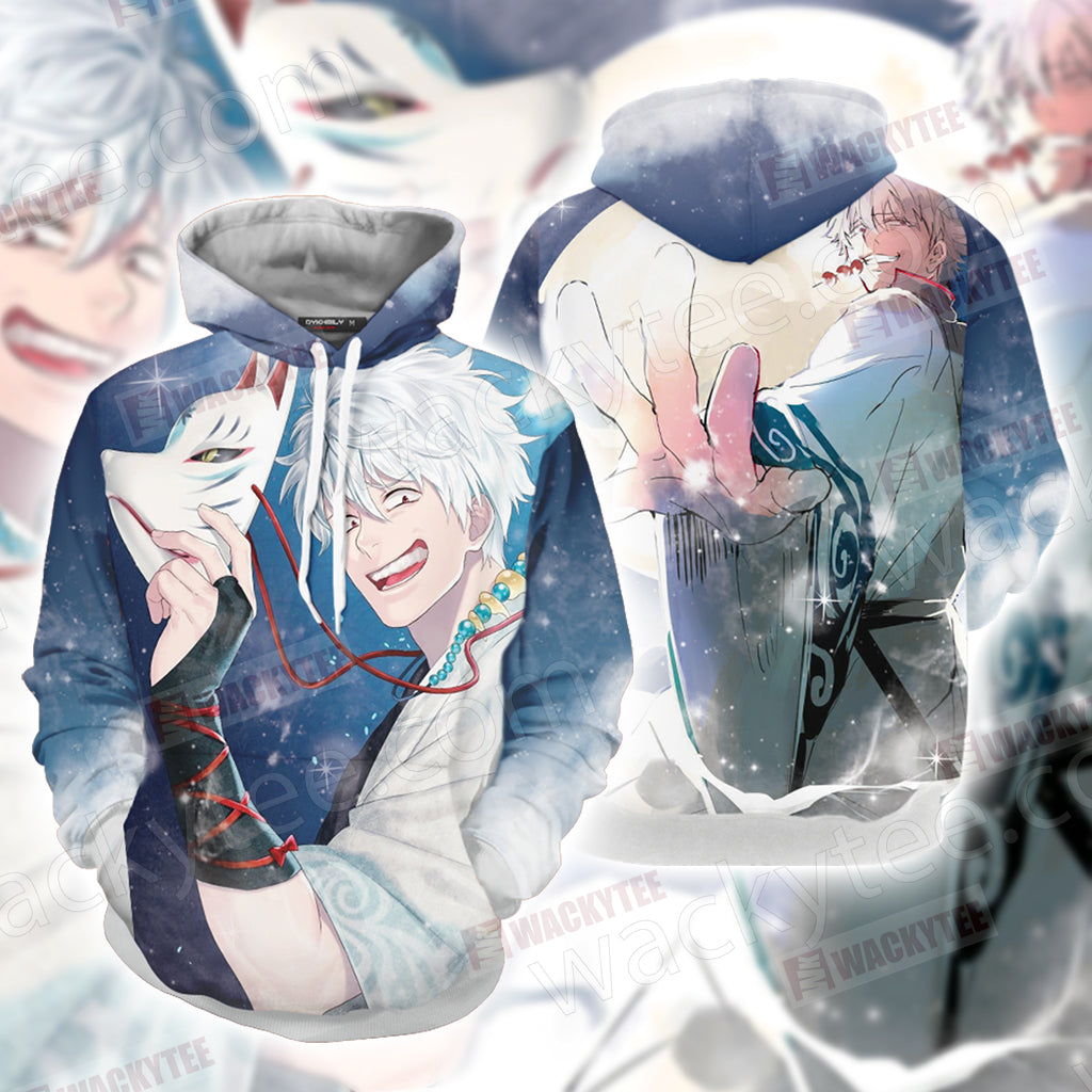 Gintama Sakata Gintoki Unisex 3D T-shirt Hoodie