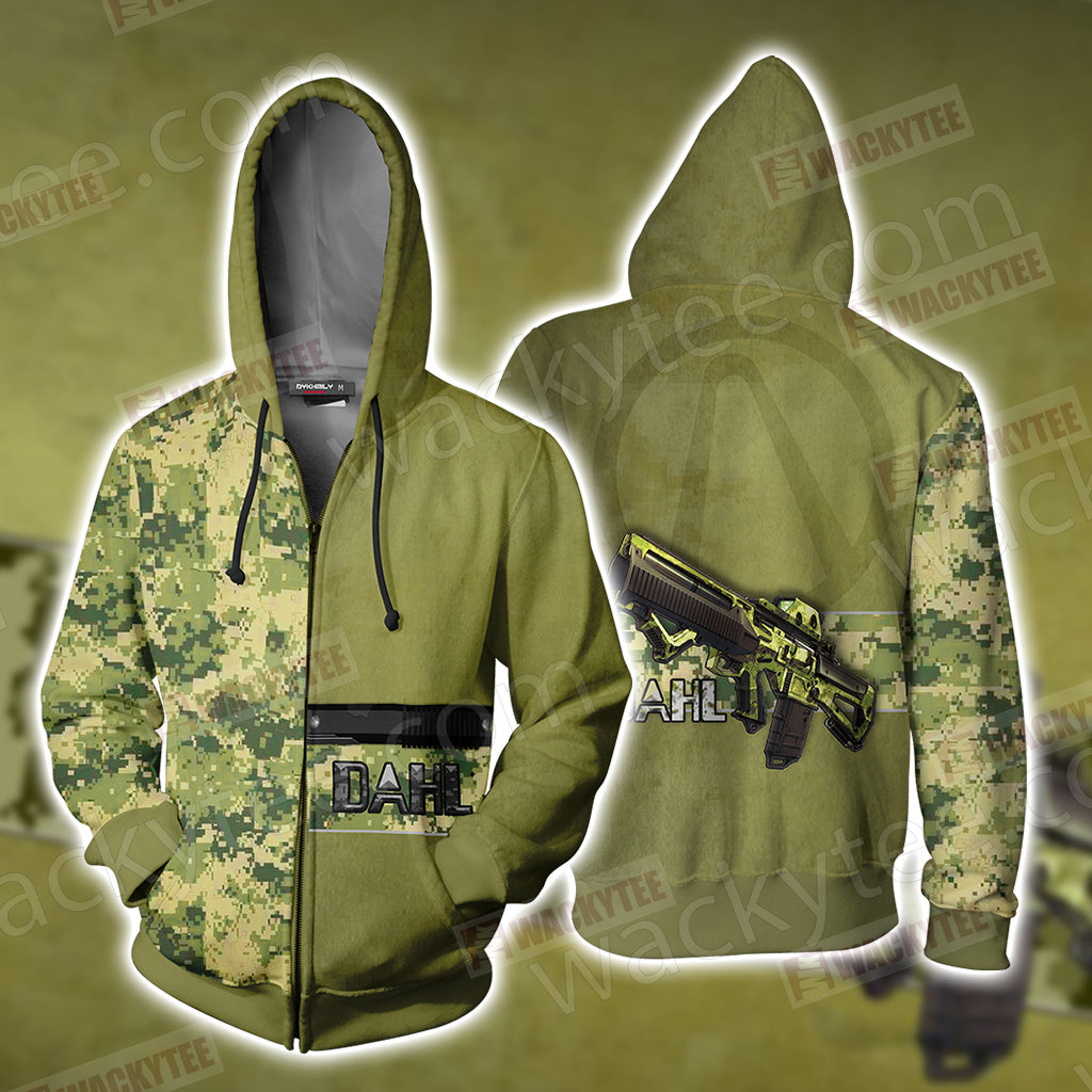 Borderlands Dahl Unisex 3D T-shirt Zip Hoodie
