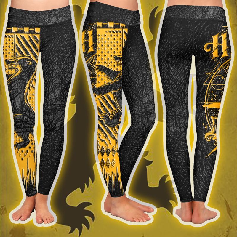 The Hufflepuff Badger Harry Potter Leggings S  