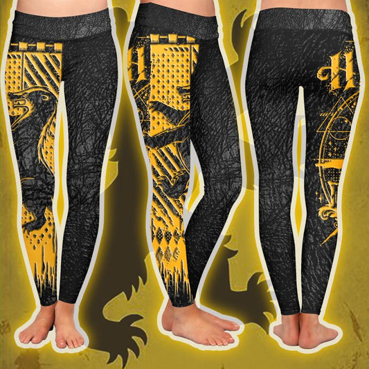 The Hufflepuff Badger Harry Potter Leggings S  