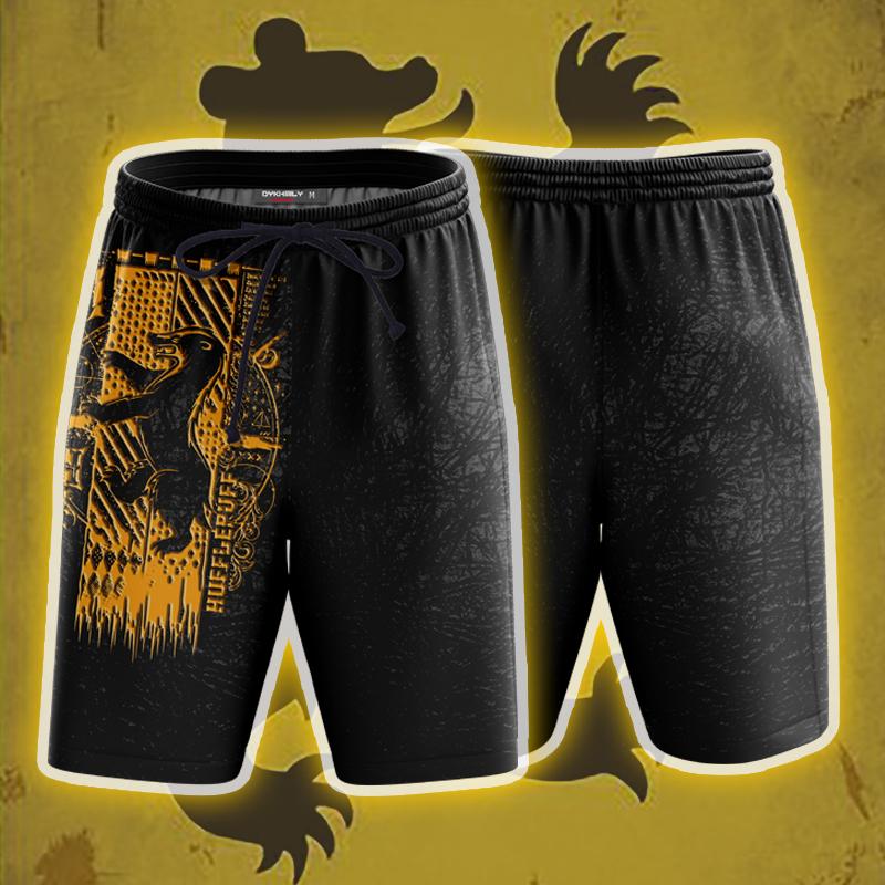 The Hufflepuff Badger Harry Potter Beach Shorts S