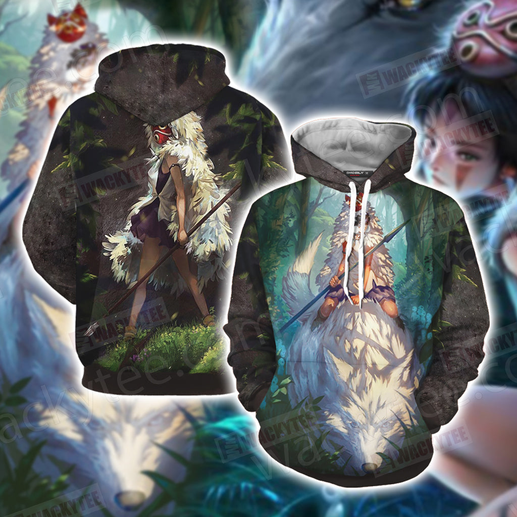 Princess Mononoke Unisex 3D T-shirt Hoodie