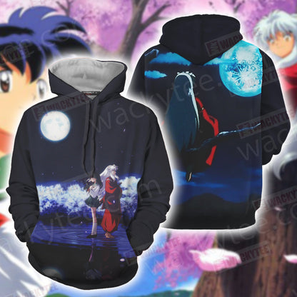 Inuyasha and Kagome 3D T-shirt Hoodie
