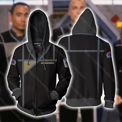 Babylon 5 Army Of Light Uniform Cosplay Unisex 3D T-shirt Zip Hoodie