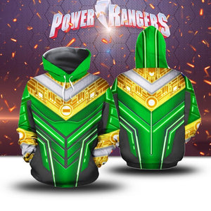 Power Ranger ZEO Cosplay 3D Hoodie S Green Ranger 