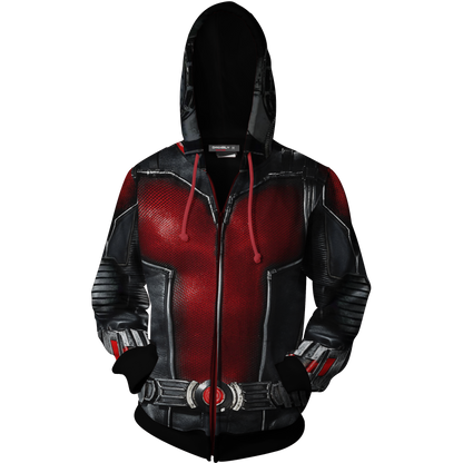 Ant Man Cosplay Zip Up Hoodie Jacket
