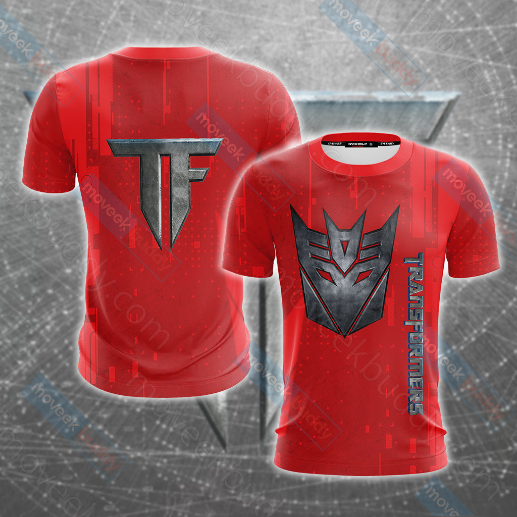 Transformers Decepticon Unisex 3D T-shirt   