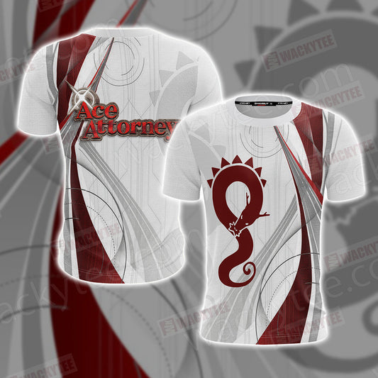 Ace Attorney - Defiant Dragon logo Unisex 3D T-shirt