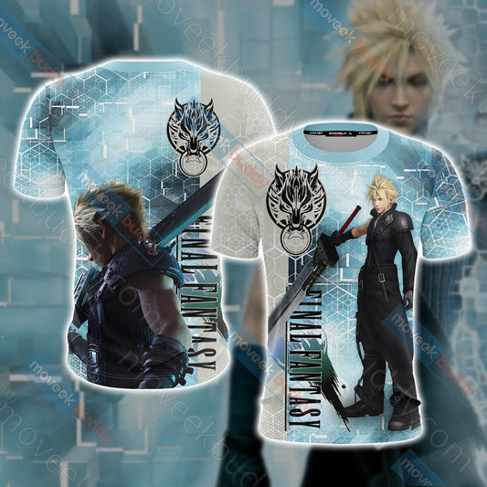 Final Fantasy - Cloud T-shirt Zip Hoodie Pullover Hoodie T-shirt